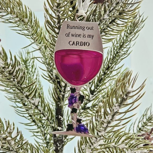 2 Pc. Wine Christmas Ornament Set - Picture 3 of 10